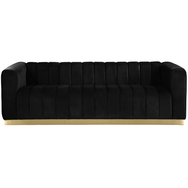 Camari Velvet Sofa black