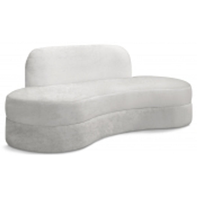 Kabwe Velvet Sofa Cream