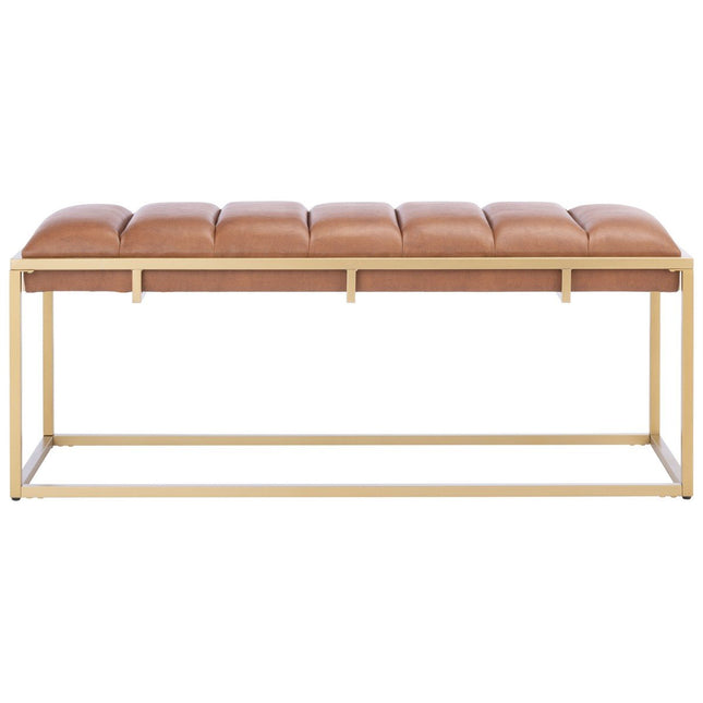 grace-chanell-tufted-bench-brown-pu-leather-gold