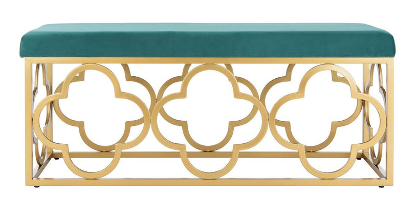 paulie-rectangle-bench-emerald-velvet-gold