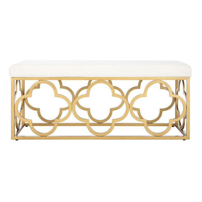 paulie-rectangle-bench-cream-velvet-gold