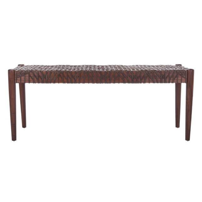 amie-leather-weave-bench-brown-brown