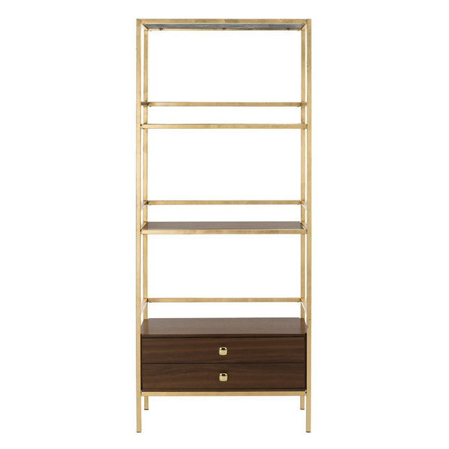 rosa-4-tier-1-drawer-etagere-gold-walnut
