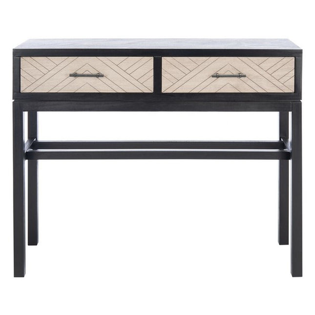 tamara-2-drawer-console-black-w-greige-drawer