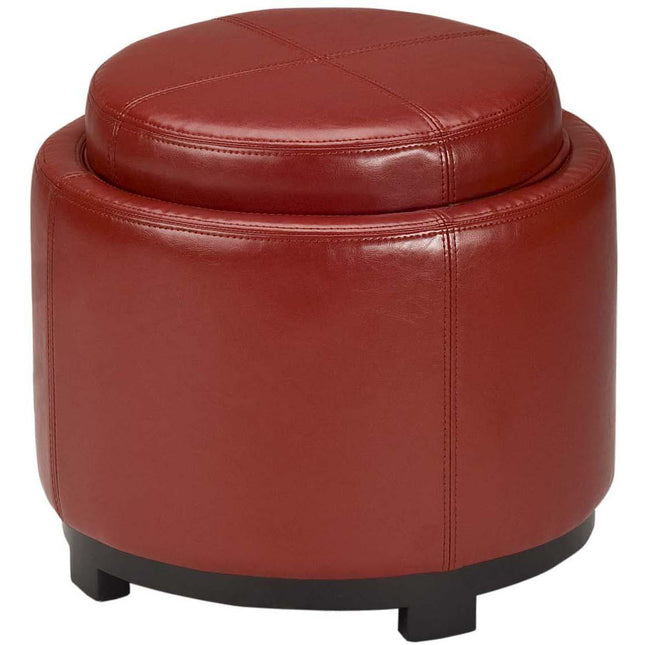 litsie-round-tray-ottoman-red-black