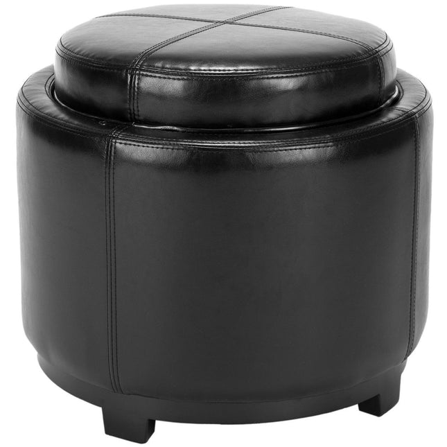 litsie-round-tray-ottoman-black