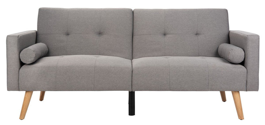 raymond-foldable-futon-bed-with-pillow-grey-linen