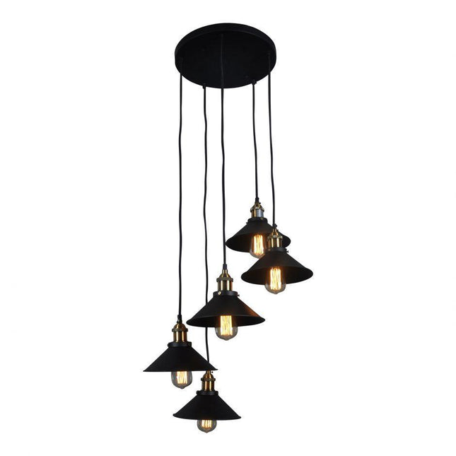cabano-circular-5-light-pendant-lamp-black