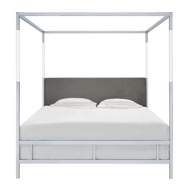 aspen-acrylic-canopy-king-bed-chrome-grey
