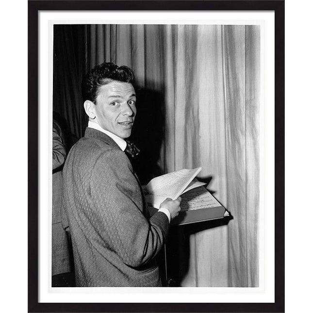 pop-singer-recording-some-sunday-morning-framed-print