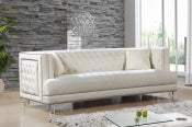 Tansy Velvet Sofa Cream
