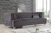 Tansy Velvet Sofa Grey