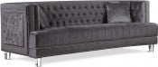 Tansy Velvet Sofa Grey