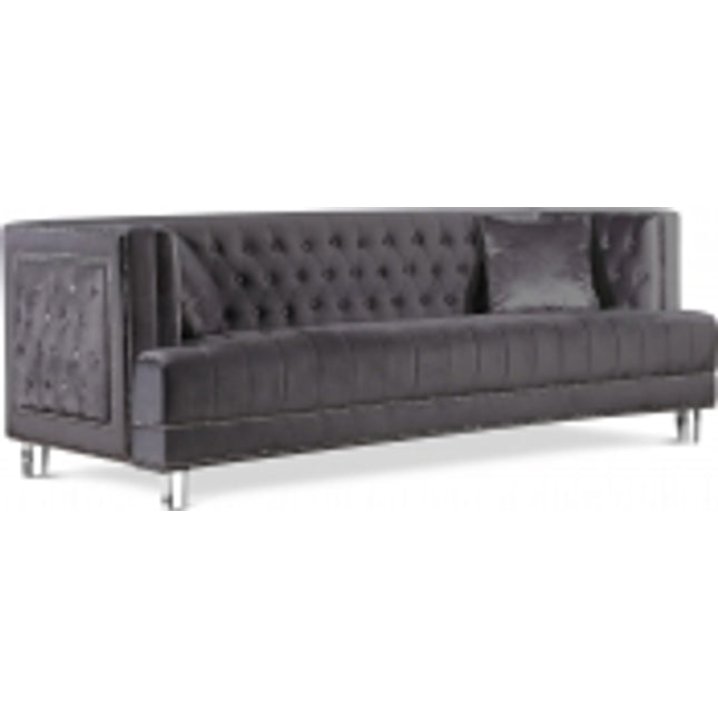 Tansy Velvet Sofa Grey