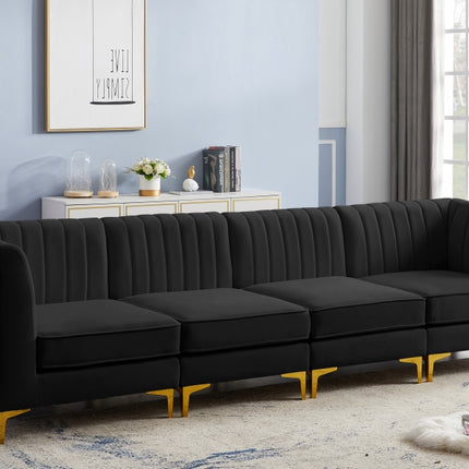 Bodhi Velvet Modular Sofa Black