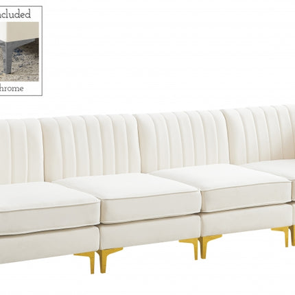 Bodhi Velvet Modular Sofa Cream