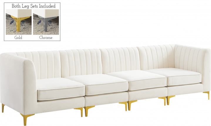 Bodhi Velvet Modular Sofa Cream