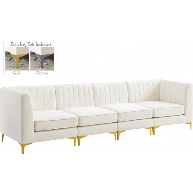 Bodhi Velvet Modular Sofa Cream
