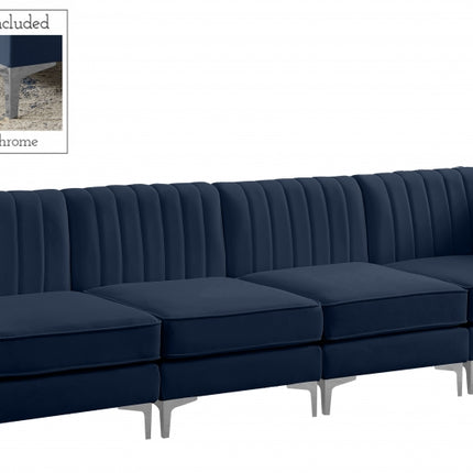 Bodhi Velvet Modular Sofa Navy