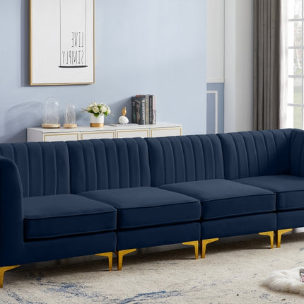 Bodhi Velvet Modular Sofa Navy