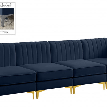 Bodhi Velvet Modular Sofa Navy