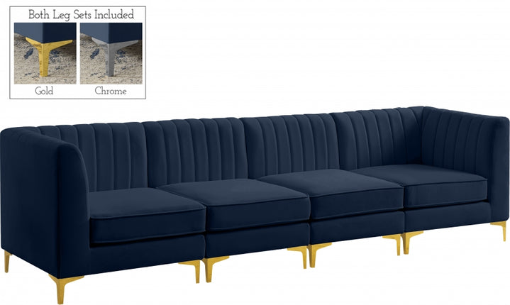 Bodhi Velvet Modular Sofa Navy