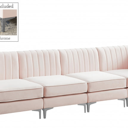 Bodhi Velvet Modular Sofa Pink