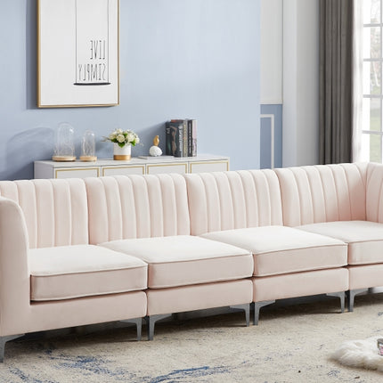 Bodhi Velvet Modular Sofa Pink