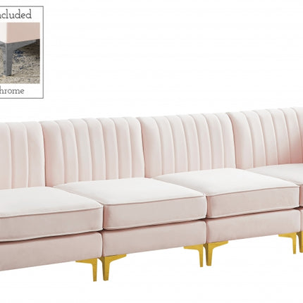 Bodhi Velvet Modular Sofa Pink