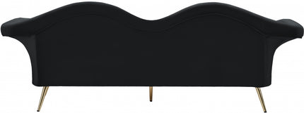 Nsansa Velvet Sofa Black