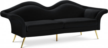 Nsansa Velvet Sofa Black