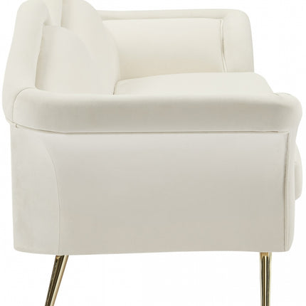 Nsansa Velvet Sofa Cream