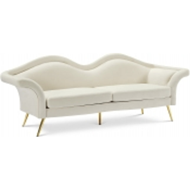 Nsansa Velvet Sofa Cream