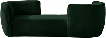 Davignon Boucle Fabric Chaise Lounge green