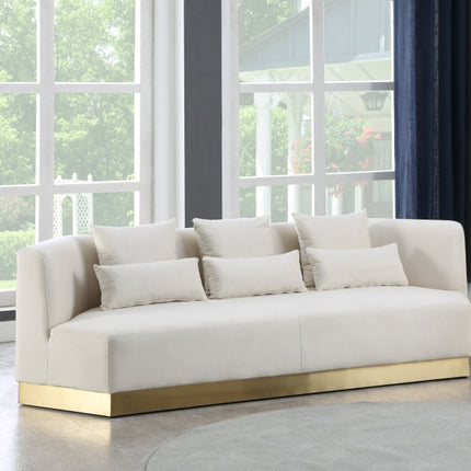 Celestine Velvet Sofa cream