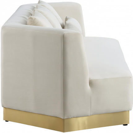 Celestine Velvet Sofa cream