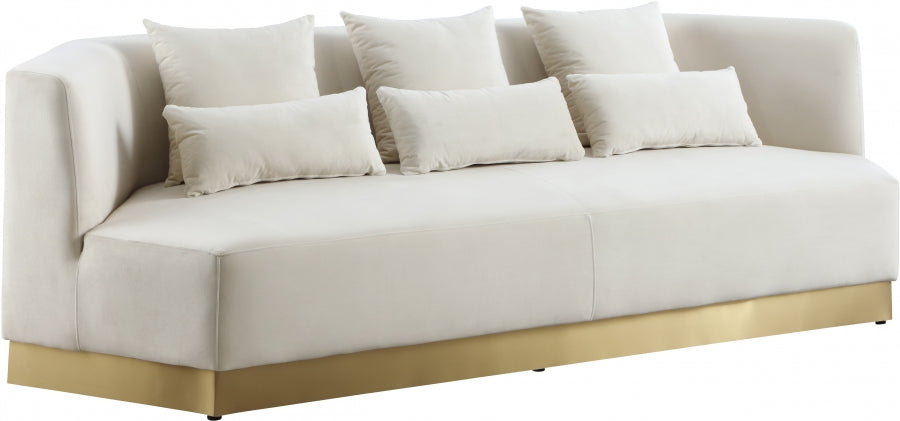 Celestine Velvet Sofa cream