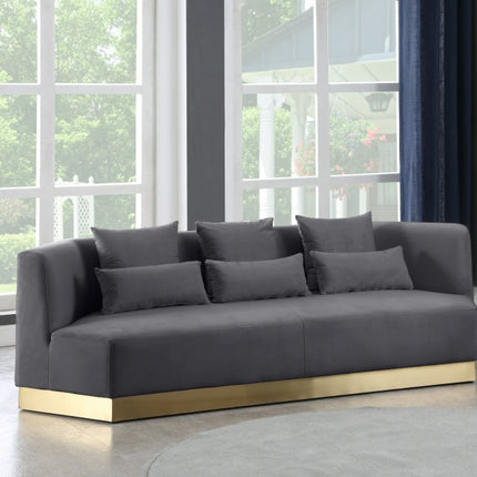Celestine Velvet Sofa grey