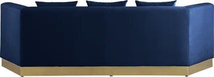Celestine Velvet Sofa blue
