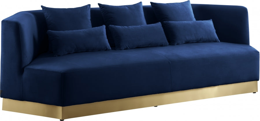 Celestine Velvet Sofa blue
