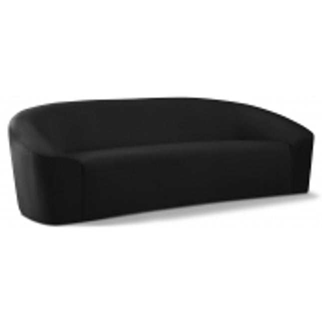 Sahaba Velvet Sofa Black