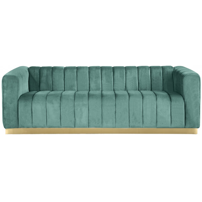 Camari Velvet Sofa Mint