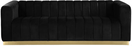 Camari Velvet Sofa black
