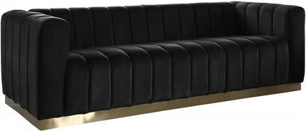 Camari Velvet Sofa black
