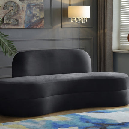 Kabwe Velvet Sofa Grey