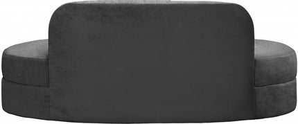 Kabwe Velvet Sofa Grey