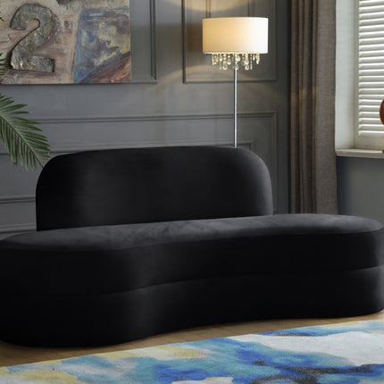 Kabwe Velvet Sofa Black