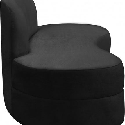 Kabwe Velvet Sofa Black