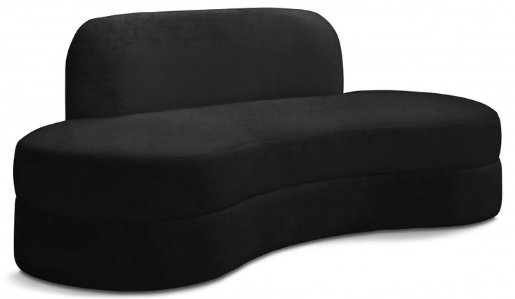 Kabwe Velvet Sofa Black