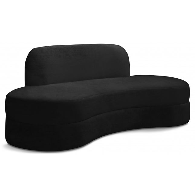 Kabwe Velvet Sofa Black